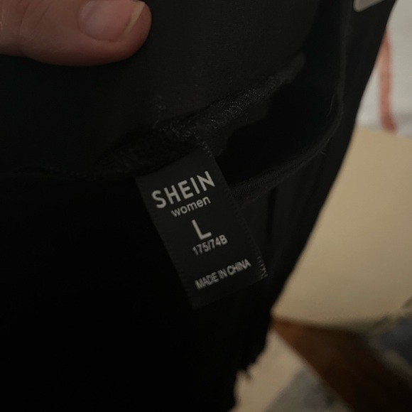 Shein - Black Maxi Slit Skirt Night Out - Picture 8 of 8